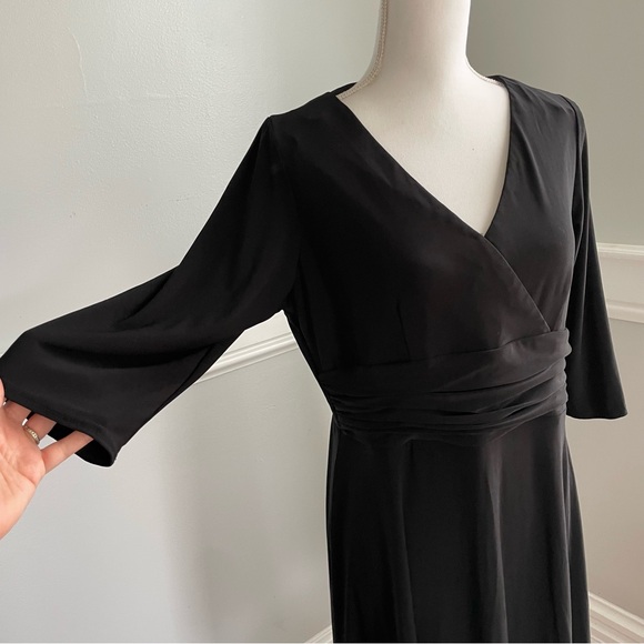 Positive Attitude Elegant Black Dress Womens Petite Size 16WP - Picture 5 of 13